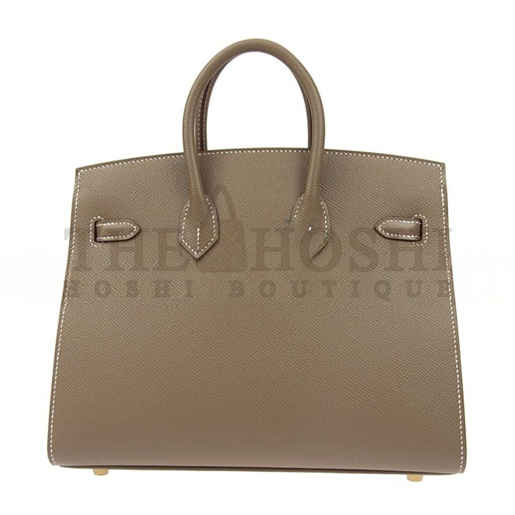 H**me5 BIRKIN 30 EPSOM LEATHER ELEPHANT GREY GOLD BUCKLE HANDBAG H028369CC18 (30*23*15cm) Master Quality